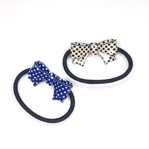 Polka dot Ribbons Arylic Hair Accessory hair ties